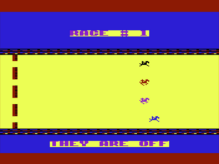 Horse Race screenshot 1 for Vic-20